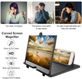 8 Inch 3D HD Mobile Screen Magnifier with Foldable Stand Phone Screen Expander Amplifier for Movies Videos Gaming (Multicolor)