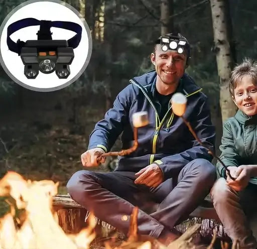 Original 5 LED USB Rechargeable Headlamp – Outdoor Headlight