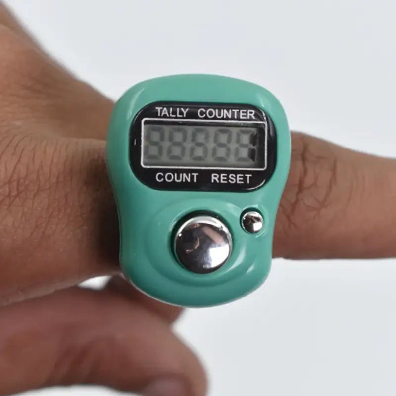 Manual Hand Finger Counting Machine Digital Head Electronic Tally Counter (RANDOM Color )